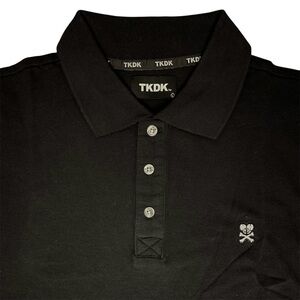 Tokidoki Collar Black Polo Shirt Men’s Large TKDK Rare HTF NWT